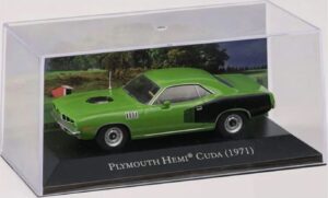 ATLAS PP06 1/43 American Car Collection Plymouth Hemi Cuda Green & black 1971