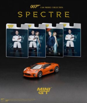 MINI GT 00903-007E 1/64 JAGUAR C-X75 JAME BOND SPECTRE (LHD) ENGLISH BLISTER PACKAGING
