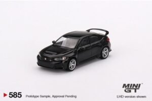 MINI GT 00585-R 1/64 HONDA CIVIC TYPE R CRYSTAL BLACK PEARL 2023 W/ADVAN GT WHEEL (RHD