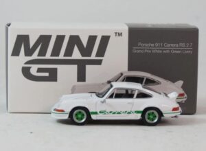 MINI GT 00801-L - 1/64 PORSCHE 911 CARRERA RS 2.7 GRAND PRIX WHITE (LHD)