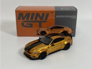 MINI GT 00847-R - 1/64 LB-WORKS FORD MUSTANG LB GOLD (RHD)