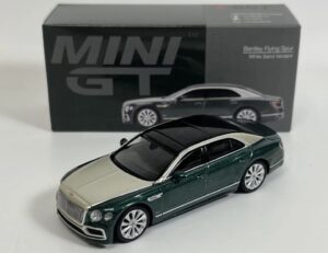 MINI GT 00867-R 1/64 Bentley Flying Spur White Sand Verdant RHD
