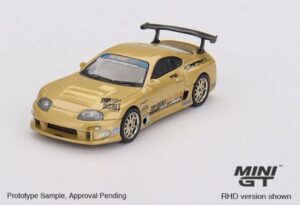 MINI GT 00961-R 1/64 Toyota Supra (A80) - Top Secret GT-300 - Gold - MiJo