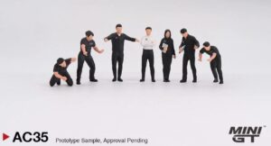 MINI GT MGTAC35 1:64 Figurine: NISMO Technician Team 2024 - 7 figures