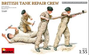 MINIART 35489 1/35 WW2 BRITISH TANK REPAIR CREW Overlord