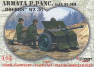 MIRAGE HOBBY MIR352012 1/35 37 mm BOFORS Anti-tank Gun Plastic Model Kit SOVIET STORM