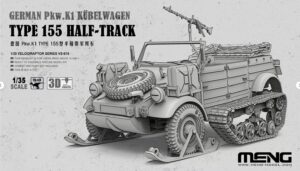 MENG MNGVS-018 VS-018 1/35 GERMAN Pkw.K1 KUBELWAGEN TYPE 155 HALF-TRACK  Model Kit