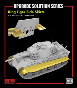 RYEFIELD MODEL RM2091 1/35 King Tiger Side Skirts For RM5137/RM5138 Detail Up