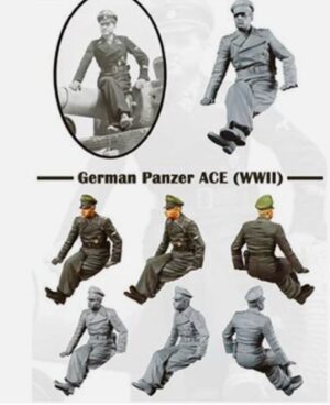 Rye Field 2092 1/35 Wittmann German Panzer Ace Model Resin Figure