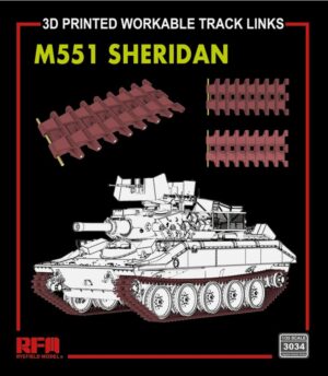 RYE FIELD 3034 1/35 M551 SHERDAN 3D Print Workable Track Links