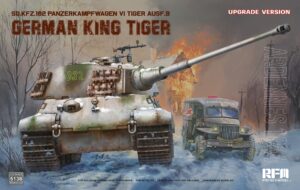 RYEFIELD MODEL RM5138 1/35 Sd.Kfz.182 PZKPFW VI Tiger Ausf.B King Tiger Upgraded Plastic Model Kit WEST WALL