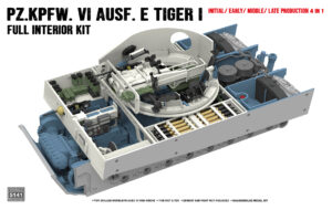 RYEFIELD MODEL RM5141 1/35 Tiger I Full Interior: Initial/Early/Middle/Late Plastic Model Kit