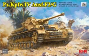 RYE FIELD MODELS 5143 1/35 Pz.Kpfw IV Ausf F.2/G with workable tracks Afrika Korps  Due Aug 2025