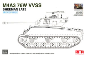 RYEFIELD MODEL RM5132 1/35 M4A3 76W VVSS Sherman Late Standard Plastic Model Kit