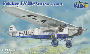 VALOM VLM72171 1/72 Fokker FVIIB/3M Air France Plastic Model Kit