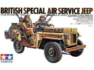 Tamiya 1/35 British SAS Jeep WW2  TC 35033 as seen SAS Rogue Heroes Series 1 BRITISH ARMY BATTLE SCHOOL