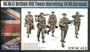 Gecko Models 35GM014 1/35 WWII British MG Team Marching Europe Overlord