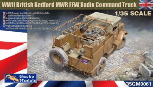 GECKO MODELS 35GM0061 1/35 Bedford MWR FFW Radio Command Truck Plastic Model Kit