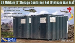 Gecko Models 35GM112 1/35 US Military 8` Storage Continer Set (Vietnam War Era