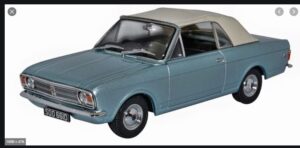 Oxford 1/43 Ford Cortina MKII Crayford Convertible Blue Mink 43CCC001A