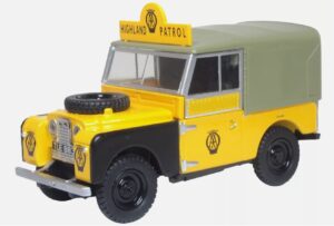 Oxford 43LAN188025 1/43 Land Rover Series I 88 Canvas AA Highland Patrol