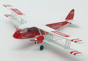 Oxford Diecast 72DG002CC 1/72 D.H.84 Dragon VH-AQU - Coca Cola THFS
