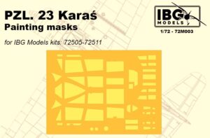 IBG 72M003 1/72 PZL 23 Karaś - PAINTING MASKS for IBG Model kits