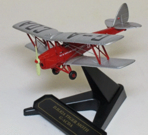 Oxford Diecast 72TM003 1/72 DH82A Tiger Moth G-ACDA De-Havilland School THFS