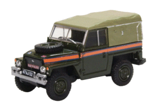 Oxford Diecast 76LRL007 1/76 Land Rover Lightweight Canvas RAF Police