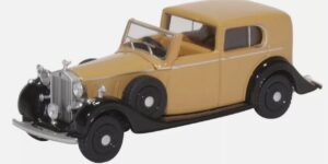 Oxford 76RRP3002  1/76 OO Scale Rolls Royce Phantom Mulliner Black Fawn