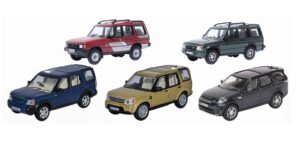 Oxford Diecast 76SET77 1/76 5 Piece Set Land Rover Discovery 1/2/3/4/5