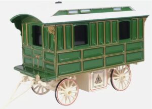 Oxford Diecast SLW001 1/76 Showmans Living Wagon Green/Cream