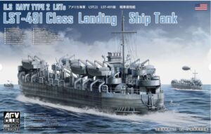 AFV Club SE73519 U.S Navy Type 2 LSTs LST-491 Class Landing Ship Tank 1/350 SHIP HELL IN THE PACIFIC