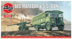 AIRFIX A01314V 1/76 BRITISH ARMY WW2 AEC Matador & 5.5inch Gun ASSUALT ON THE RHINE