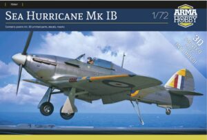 ARMA HOBBY 1/72 Hawker Sea Hurricane MK Ib with 3 D Parts AH70061
