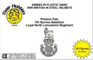 ARMIES IN PLASTIC 1/32 WW1 BRITISH INFANTRY PRESTON PALS LTD EDITION AIP5406D