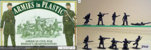 Armies In Plastic 5458 1:32 Scale American Civil War Berdan's Sharpshooters ACW