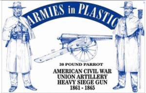 Armies In Plastic 5500 1/32 American Civil War Union Artillery Heavy Seige Gun 30lb Parrot ACW