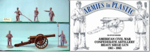Armies In Plastic 5501 1/32 American Civil War Confederate Artillery Heavy Seige Gun 24lb ACW