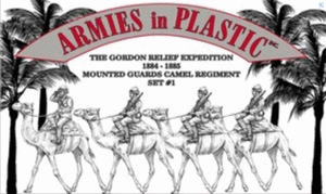 Armies In Plastic 5584 1/32 Gordon Relief Campaign 1880's Mounted Guards Camel Regiment Set 1
