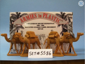 ARMIES IN PLASTIC 5586 1/32 Gordon Relief Campaign 1880's Mounted Guards Pack Camels Set 3
