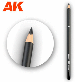 AK Interactive 10001 Black - Weathering Watercolor Pencil