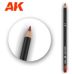 AK Interactive 10013 Dark Rust - Weathering Watercolor Pencil