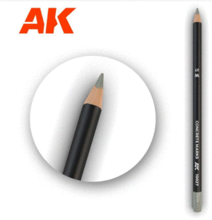 AK Interactive 10027 Concrete Marks - Weathering Watercolor Pencil