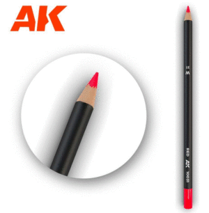 AK Interactive 10031 Red - Weathering Watercolor Pencil
