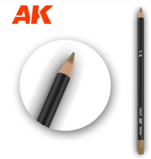 AK Interactive 10034 Gold - Weathering Watercolor Pencil
