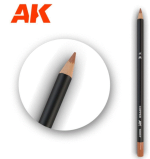 AK Interactive 10037 Copper - Weathering Watercolor Pencil