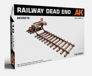 AK Interactive 35010 1/35 Railway Track Dead End