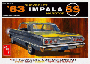 AMT 1149M 1/25 1963 Chevrolet Impala SS Hardtop Plastic Model Kit