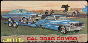 AMT 1223 1:25th scale Cal Drag Combo 3 in 1 Racing Team FALCON AND GALAXIE